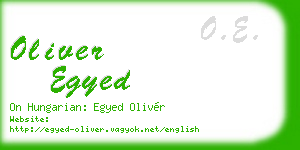 oliver egyed business card