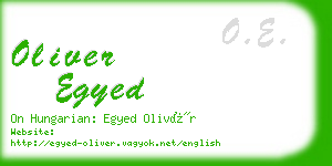 oliver egyed business card